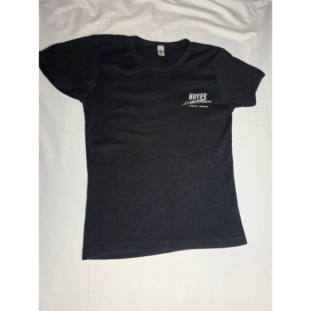 American Apparel Noyes Performance Milwaukee Black Graphic T-Shirt Womens L